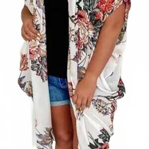 Umgee Lightweight Floral Print Kimono
